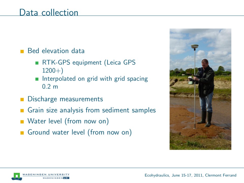 Slide 11 of Field-scale experiment of migrating bar behavior: preliminary analysis