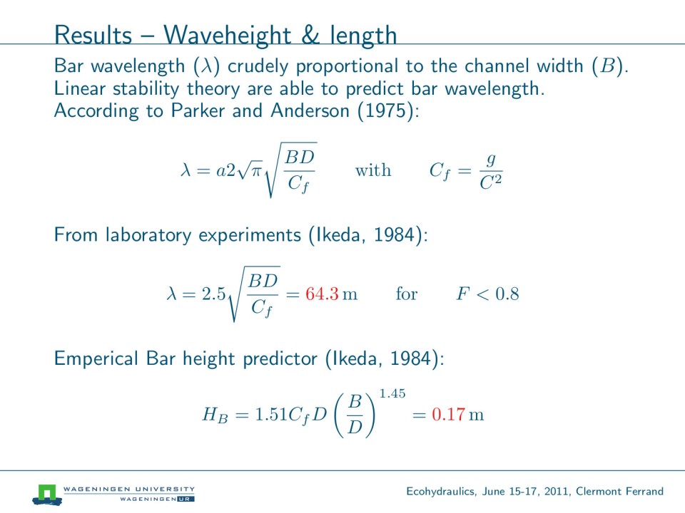 Slide 16 of Field-scale experiment of migrating bar behavior: preliminary analysis