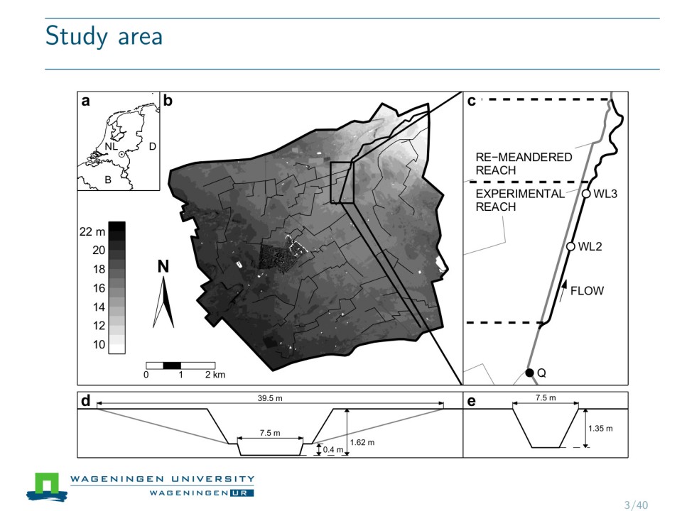 Slide 3 of Field experiment on alternate bar dynamics