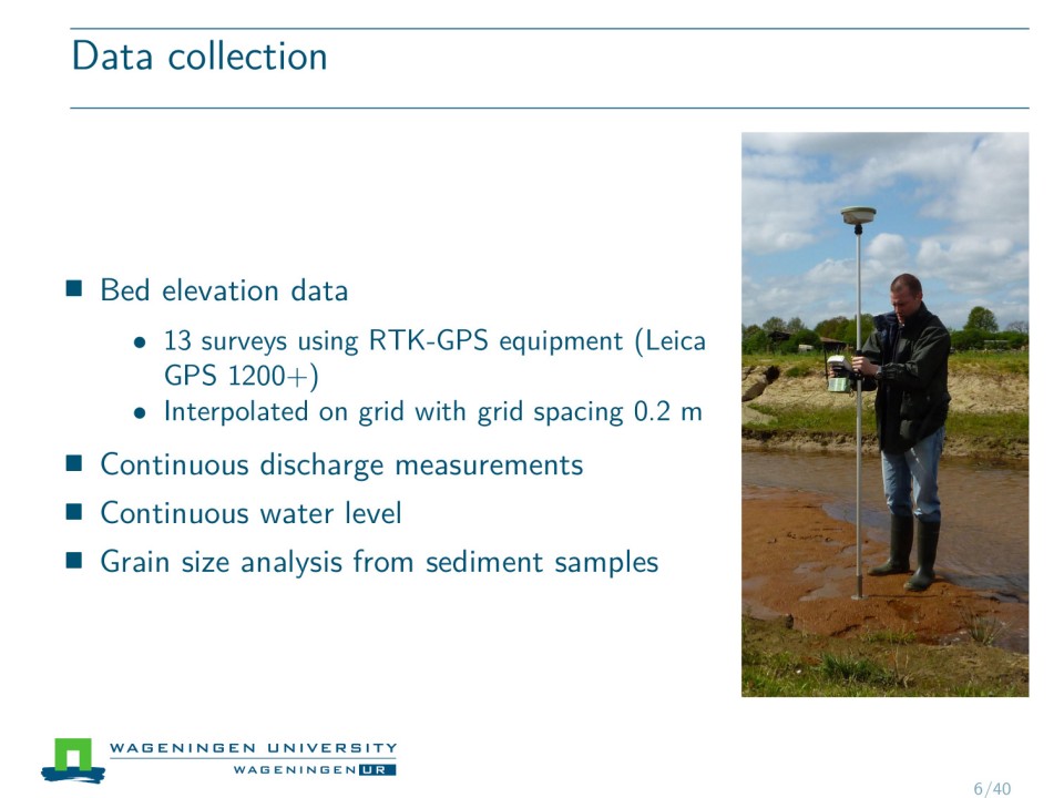 Slide 6 of Field experiment on alternate bar dynamics