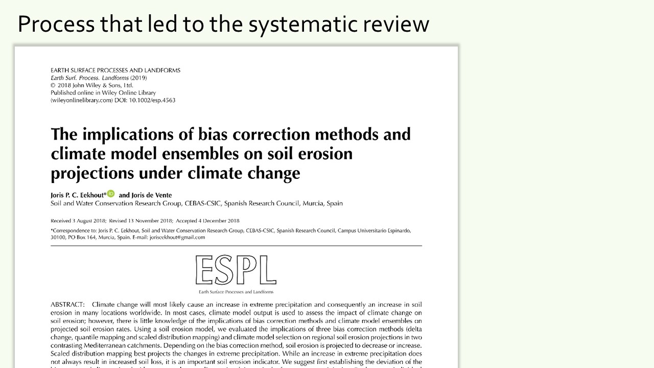 Slide 6 of My experience in Systematic Review writing