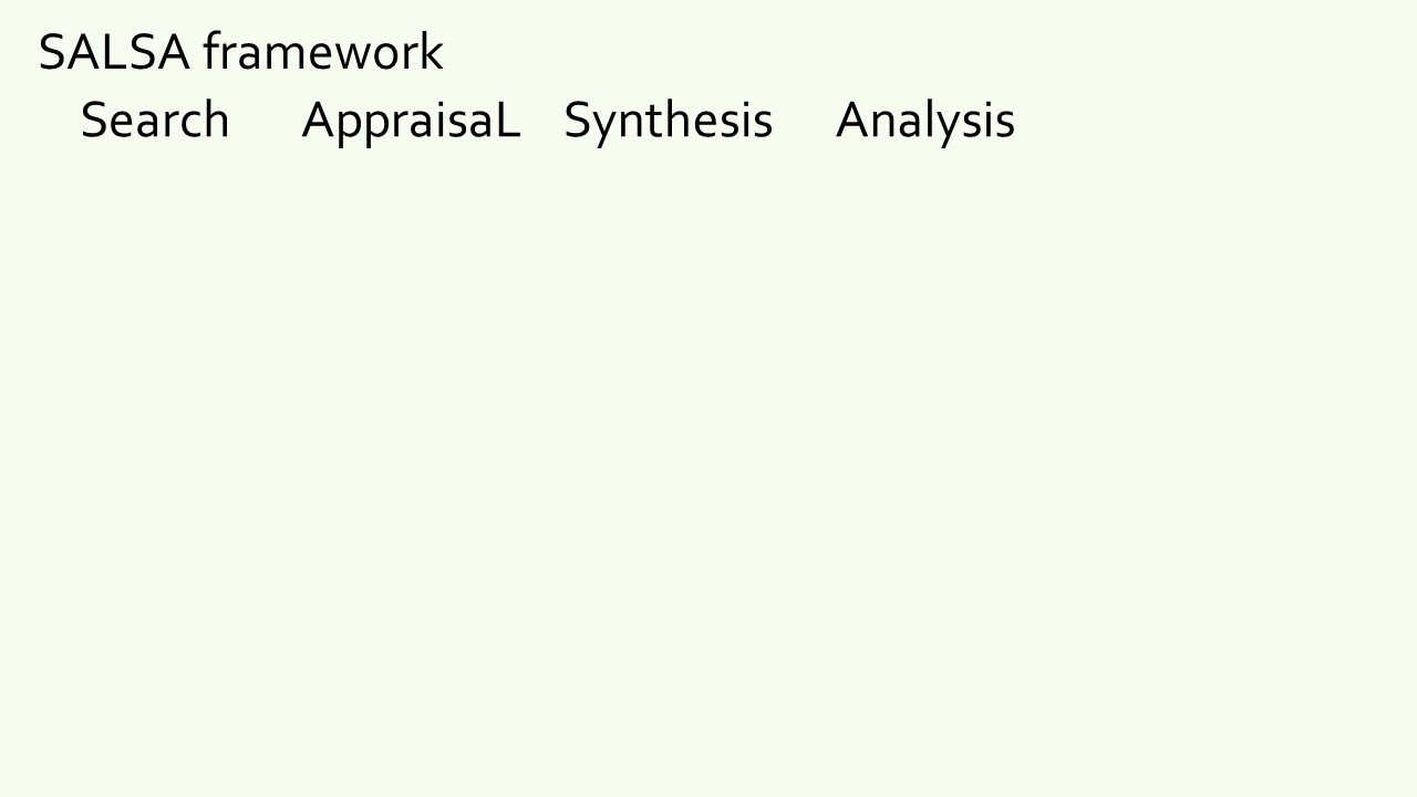 Slide 9 of My experience in Systematic Review writing