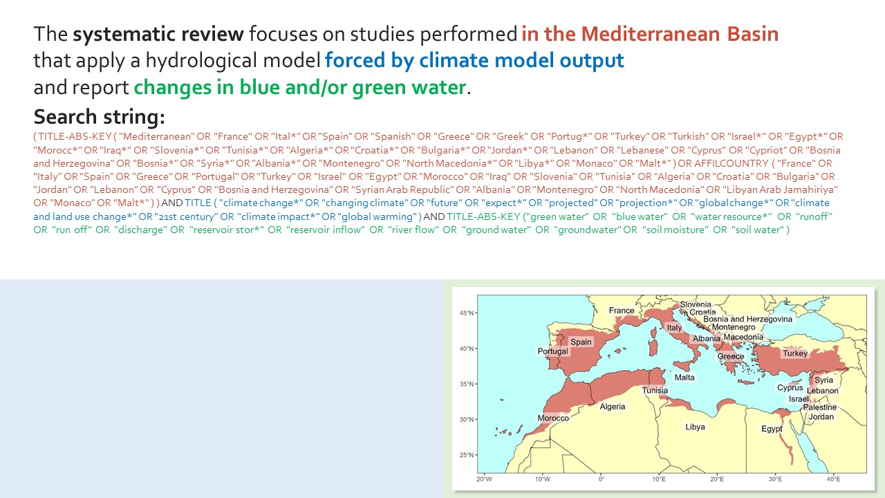 Slide 6 of The impacts of future climate change on water security in the Mediterranean Basin