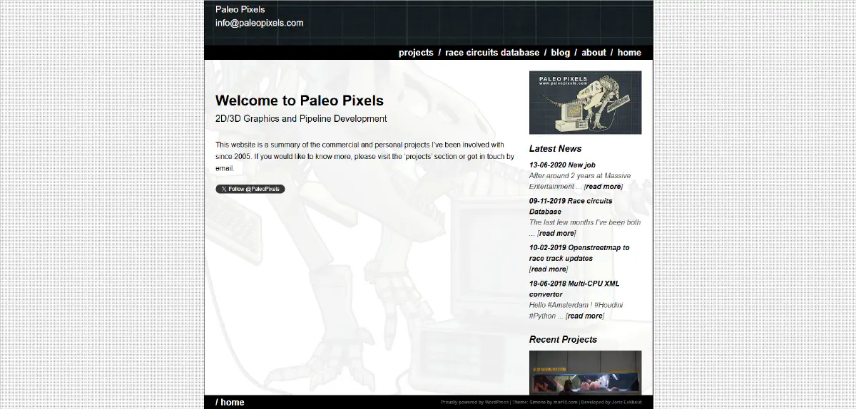 Screenshot of Paleo Pixels