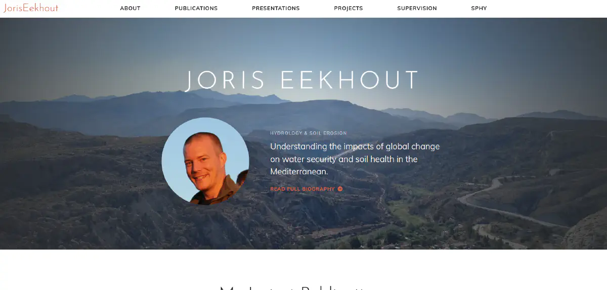 Screenshot of Joris Eekhout